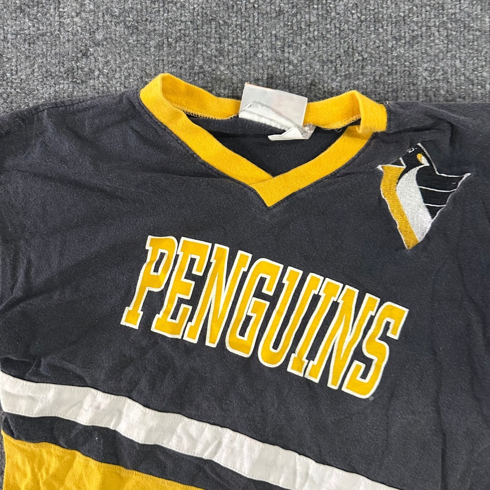 Professional Sports Club T-Shirt Kids Size M Black Yellow Penguins Jagr 68 Fair
